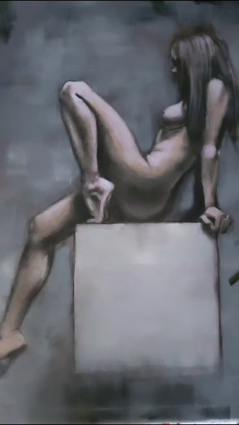 ArteDiAlina.com painting: A squared waiting